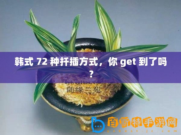 韓式 72 種扦插方式，你 get 到了嗎？
