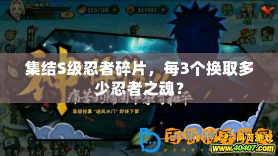 集結(jié)S級忍者碎片，每3個換取多少忍者之魂？