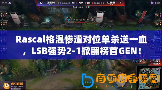Rascal格溫慘遭對位單殺送一血，LSB強(qiáng)勢2-1掀翻榜首GEN！