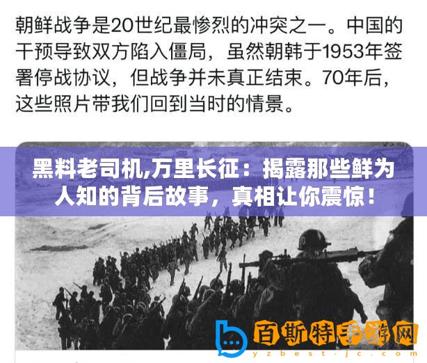 黑料老司機,萬里長征：揭露那些鮮為人知的背后故事，真相讓你震驚！