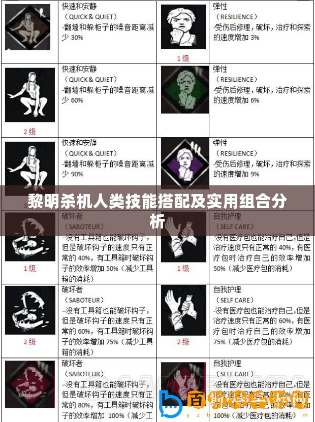 黎明殺機(jī)人類(lèi)技能搭配及實(shí)用組合分析