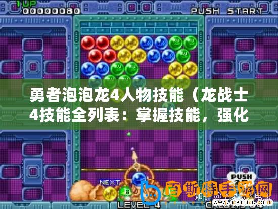 勇者泡泡龍4人物技能（龍戰士4技能全列表：掌握技能，強化戰力，無敵出擊！）